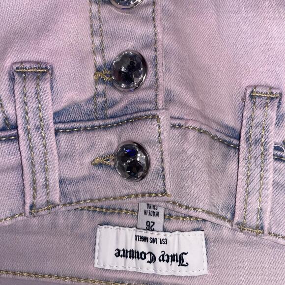 Bleached Lilac Skinny Jeans - Picture 5 of 5